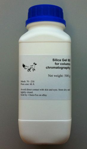 Silica Gel for column chromatography - organic chemistry glassware - mesh 70-230