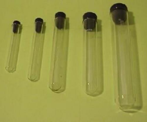 21 Glass Test Tubes w Stoppers 7 Sizes Sample Pack