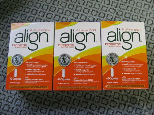 126 ( 3 New Boxs ) ALIGN Probiotic Supplement Digestive Care Capsules