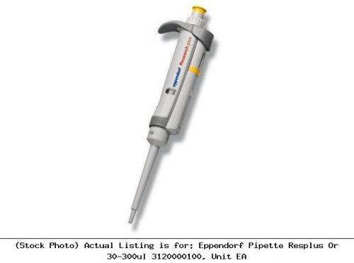 Eppendorf pipette resplus or 30-300ul 3120000100, unit ea liquid handling unit for sale