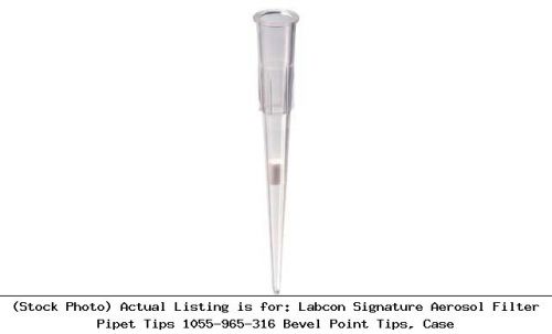 Labcon Signature Aerosol Filter Pipet Tips 1055-965-316 Bevel Point Tips, Case