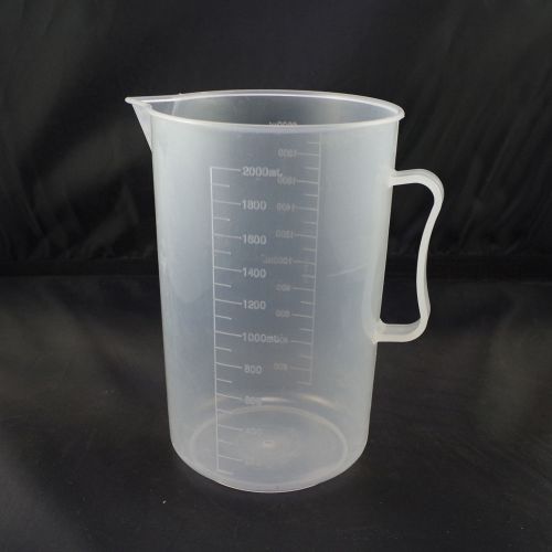 2000ml plastic measuring cup graduated with handle free shipping x1 for sale