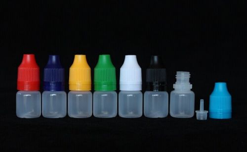 5ml ldpe e liquid juice dropper bottle tamper proof child proof cap 100 sets for sale