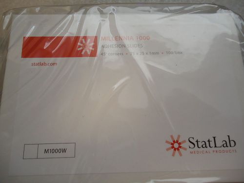 Case of 1000 Statlab M1000W Millennia 1000 Adhesion Slides 75 x 25 x 1 mm Slide