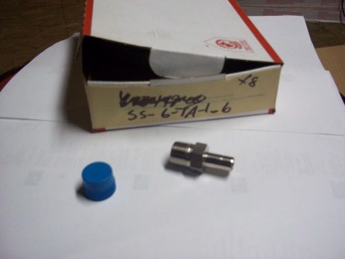 SWAGELOK STAINLESS   Tube Fitting, Male Tube Adapter, 3/8 in. Tube OD x 3/8 in.