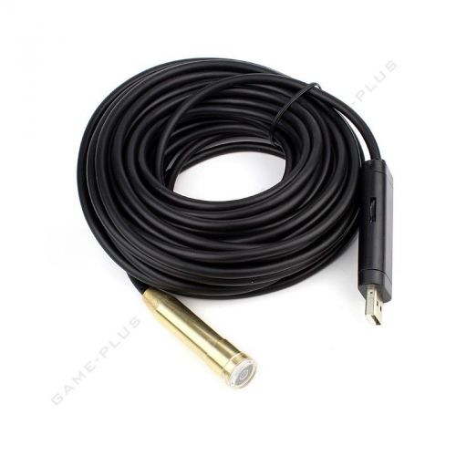 10M Waterproof Borescope Endoscope 4 LED Inspection Tube Snake Sewer USB Camera