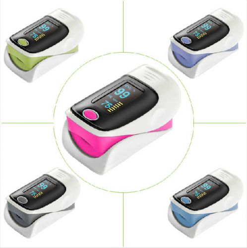 OLED Fingertip pulse Oximeter Finger Pulse Blood Oxygen SpO2 Monitor FDA CE Pink