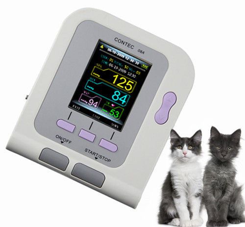 Contec CONTEC08A Digital Veterinary Blood Pressure Monitor+6-11Arm Cuff+Vet SpO2