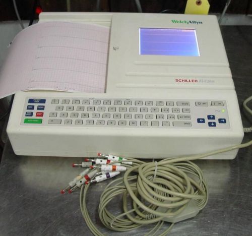 Welch Allyn Schiller ECG EKG Machine AT-2 Plus interpretive
