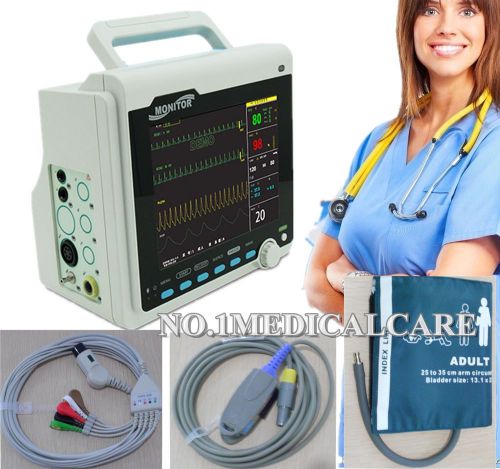 CONTEC 3 Parameter( ECG NIBP SPO2) ICU/ CCU Patient Monitor,CMS6000