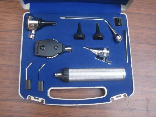 New opthalmoscope, otoscope, nasal larynx, ent diagnostic set for sale