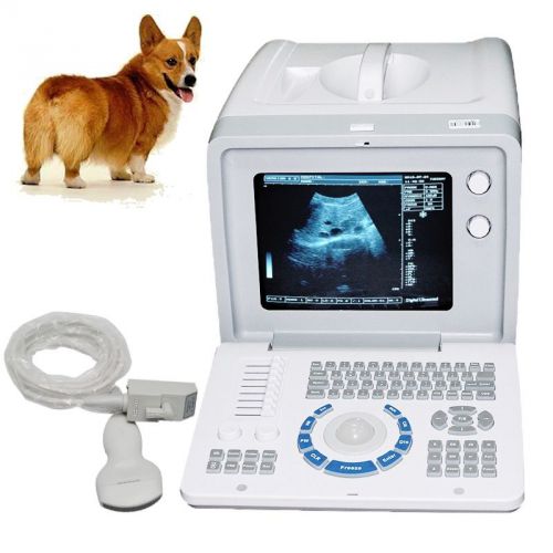 CE Vet Veterinary Portable Full Digital Ultrasound Scanner w convex Probe 3D
