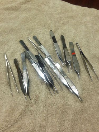 Forceps Stainless Steel Set Of 16--Science Class!