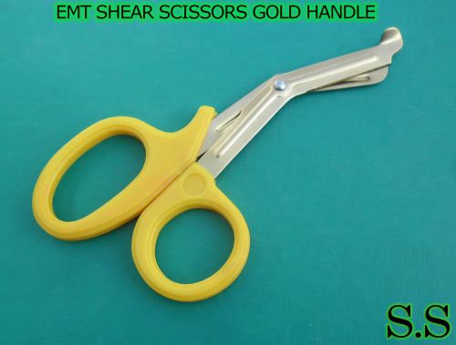 Yellow handlegold blade tactical medicalshears emt scissors 7.5&#039;&#039; medic aid tool for sale