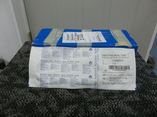 10 rusch endotracheal tracheal tube 7 mm murphy eye sterile 112082070 box for sale