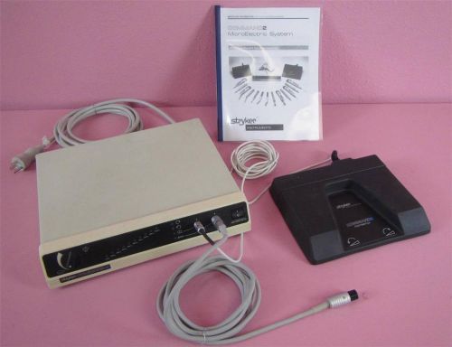 Stryker command 2 microelectric arthroscopy drill system w/ footswitch &amp; cable for sale