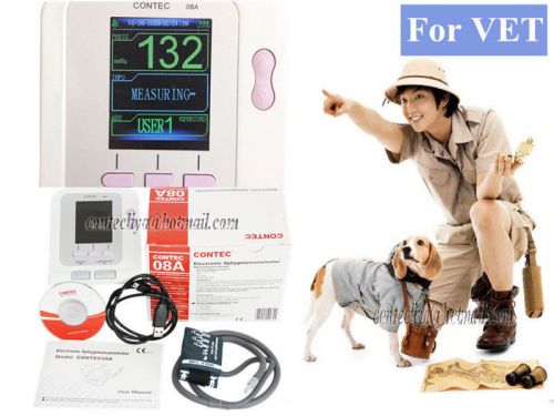CE*FDA CONTEC08A VET USE Digital Blood Pressure Monitor,Veterinary,SP02,PR,NIBP