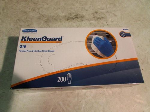 Lot of (10) Kleen Guard 90098 Nitrile Glove PF Large Artic Blue 200PK