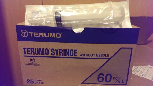 9pcs Terumo Syringes 60cc/mL SS-60C Catherter Tip Without Needle Exp. 2016