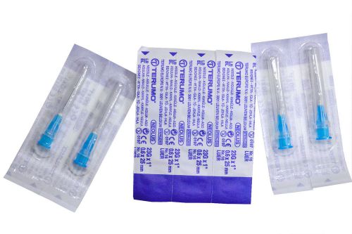50 60 80 100 - 23g blue 0.6x25 terumo needles ink refill blue fast free uk cheap for sale