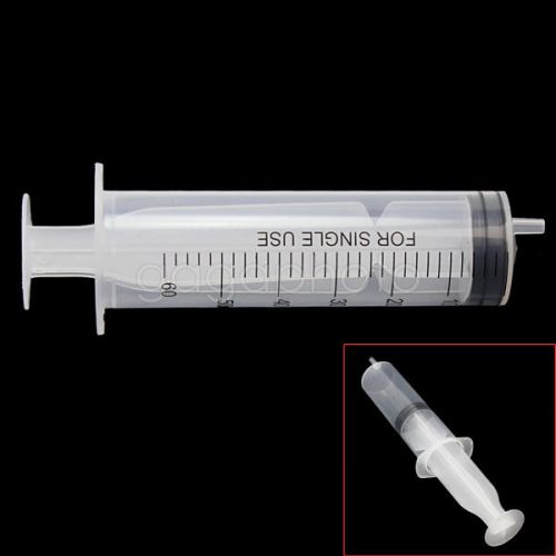 New Reusable 60ml Syringe Injector Nutrient Hydroponics Measuring Tool Plastic