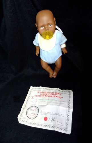 Raffoler Babyville African-American Anatomically Correct Baby Boy Doll Model