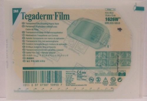 3M TEGADERM TRANSPARENT FILM DRESSING FRAME STYLE, 1626W, BOX OF 50 STERILE