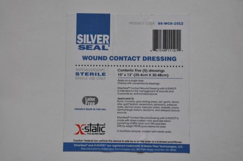 SILVER SEAL SS-WCD-1012 Wound Contact Dressing 10&#034;x12&#034; ~ BOX OF 5