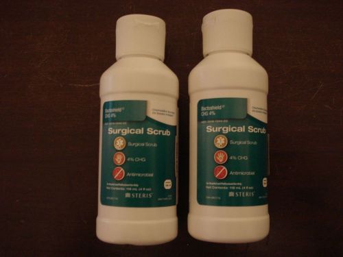 Lot of 2  - Surgical Scrub Steris Bactoshield CHG 4% (4 fl oz each) NEW