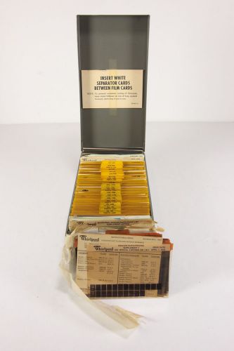 Huge Lot of Vintage Whirlpool Microfiche Microfilm Cards 1966 Through 1985