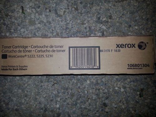 XEROX BLACK TONER CARTRIDGE FOR WORKCENTRE 5222 5225 5230 106R01304