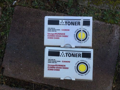 2-Canon Image Runner C2880/2550/3080/3380/3480 Yellow Toner ~ New