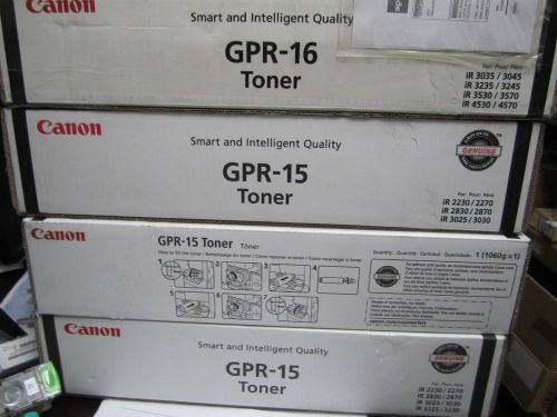 NEW(4EA) GENUINE Canon Genuine OEM GPR-16 GPR 15 Black Toner 9634A003AA