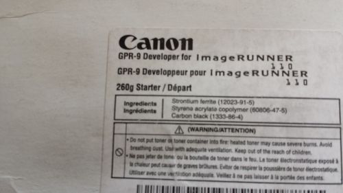GENUINE Canon GPR-9 Developer
