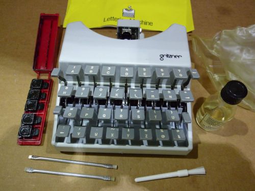 Gritzner lettering machine model #35438 for sale