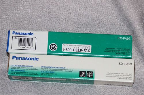 Panasonic GENUINE KX-FA93 Fax Machine Film / Ribbon Cartridge *NEW* 2-Pack