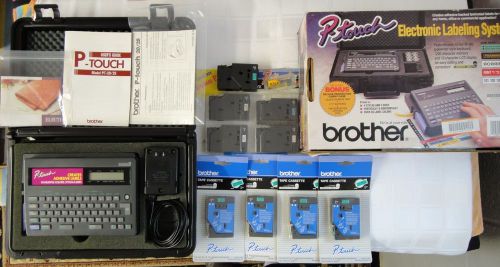 BROTHER PT-20 Electronic Label Printer Deluxe Model - Made in Japan - BOX EXTRAS