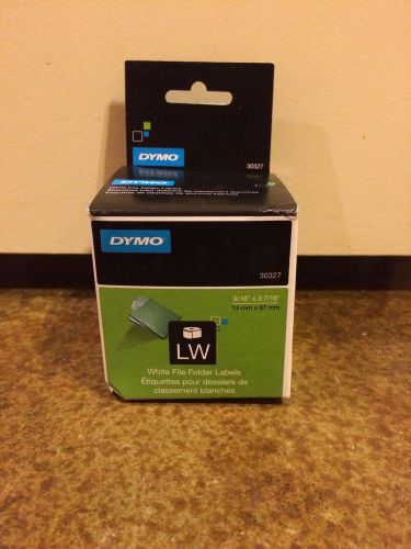 Dymo 30327 9/16&#034; X 3 7/16&#034; White File Folder Labels 2 X 130 Rolls