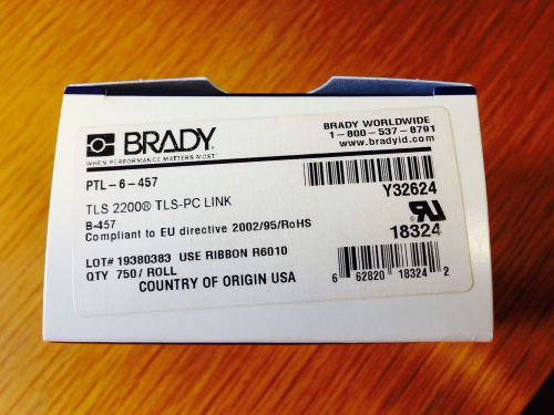 Thermal transfer labels brady pt# ptl-6-457 for sale