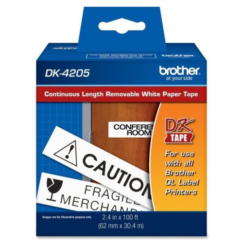 Brother dk4205 international cont removable paper label for sale
