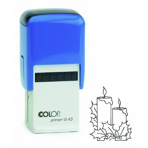 COLOP Printer Q43 Candle Picture Stamp - Black