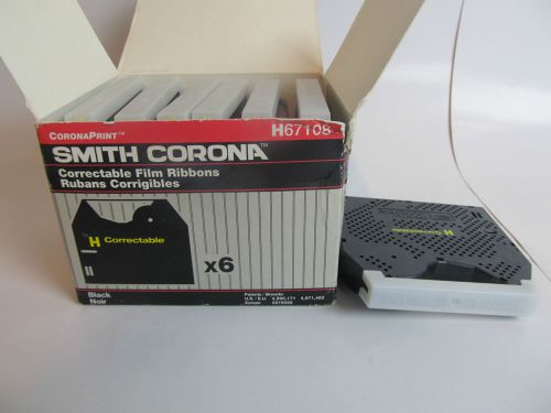 Lot of 7 H67108 Smith Corona Correctable Film Ribbon Cartridges  New Old Stock