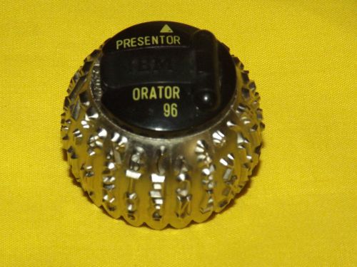 TYPING ELEMENT PRESENTOR ORATOR 96  FONT BALL IBM SELECTRIC VERY RARE