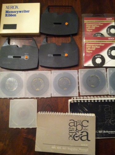 Xerox memorywriter supplies: printwheels, lift-off tape, ribbon, manuals for sale