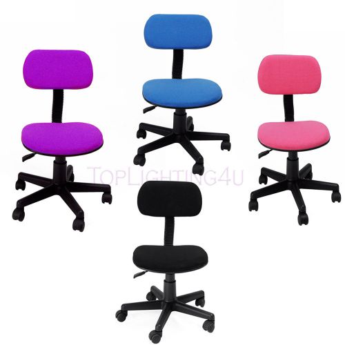 Modern Student Adjustable Home Office Computer Chair Stool Fabric Padded Seat