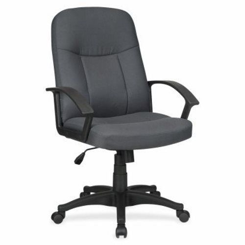 Lorell Executive Mid-Back Chair, 26-1/4&#034;x27-1/2&#034;x38-1/2&#034;, GY (LLR84554)