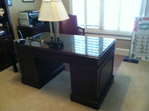 Two piece ethan allen office set for sale