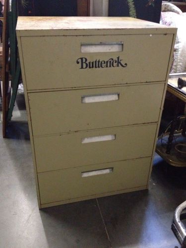 Vintage Butterick Sewing Pattern Filing Cabinet 4 Drawer W/compartments