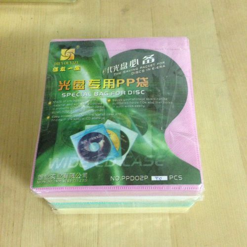 CD And DVD Disc Cloth Sleeve x 4 Packs (160 count)