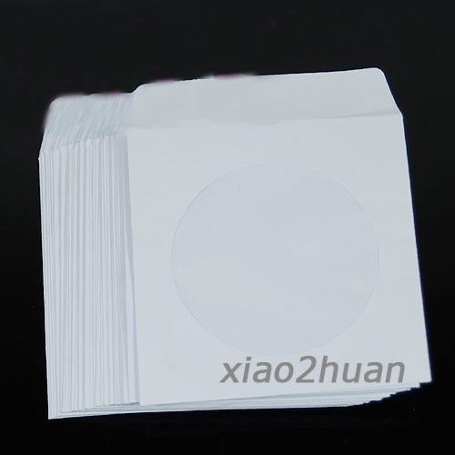 50 Pieces Mini Paper CD DVD Sleeves Cover Flap Envelopes New